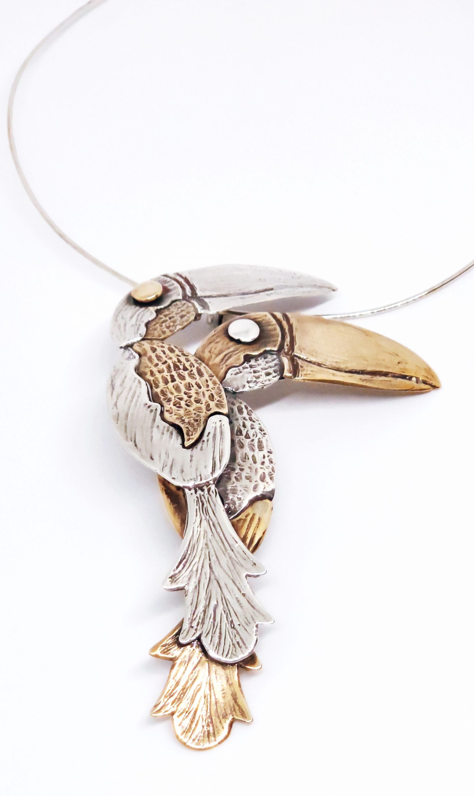 Double toucan pendant | Caramanna Jewellery Australia